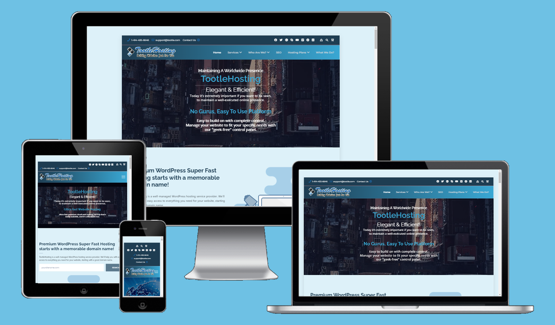 stunning websites on several devices websitedesign4wp.com